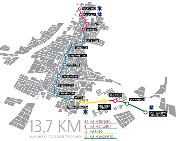 fermate metro brescia