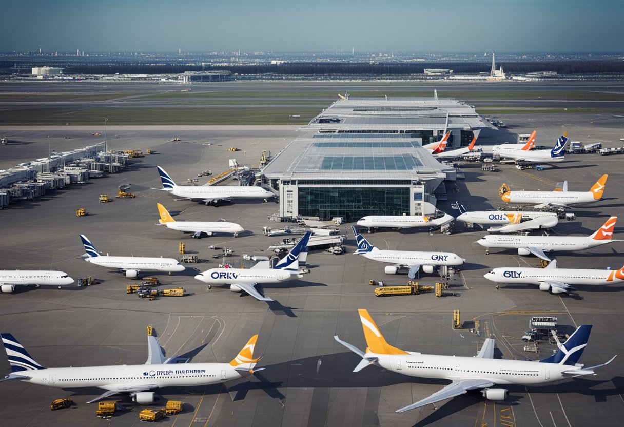 Aerei all'aeroporto di Orly Parigi